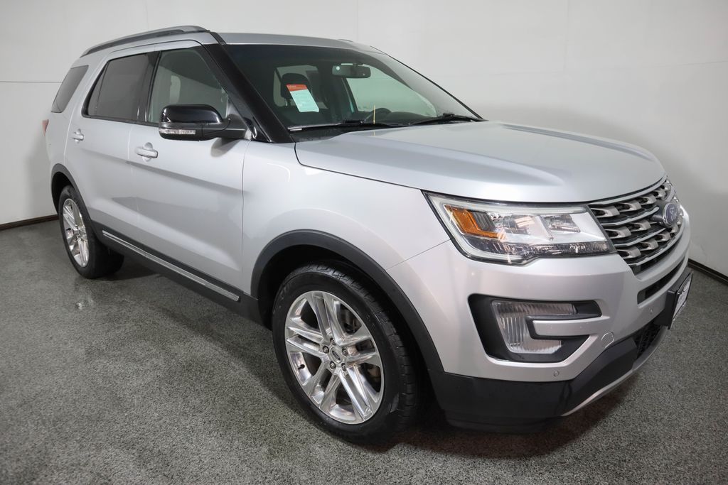 2017 Used Ford Explorer Xlt 4wd W  Twin Panel Moonroof, 20 Inch Wheels 